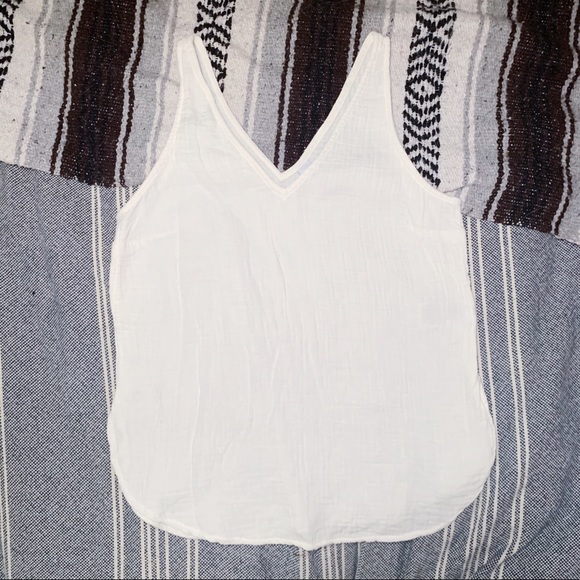 Old Navy Tops - White Linen Tank